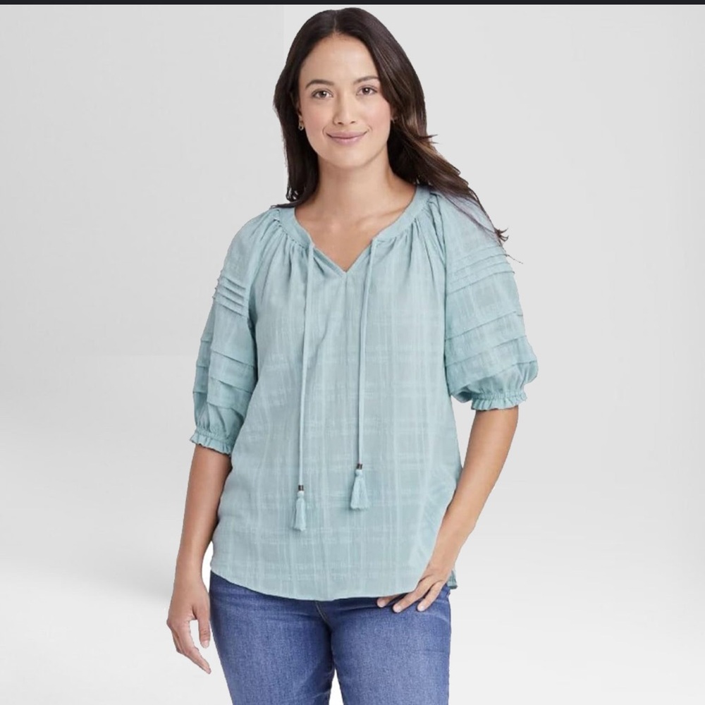Knox Rose Light Blue Women's Top